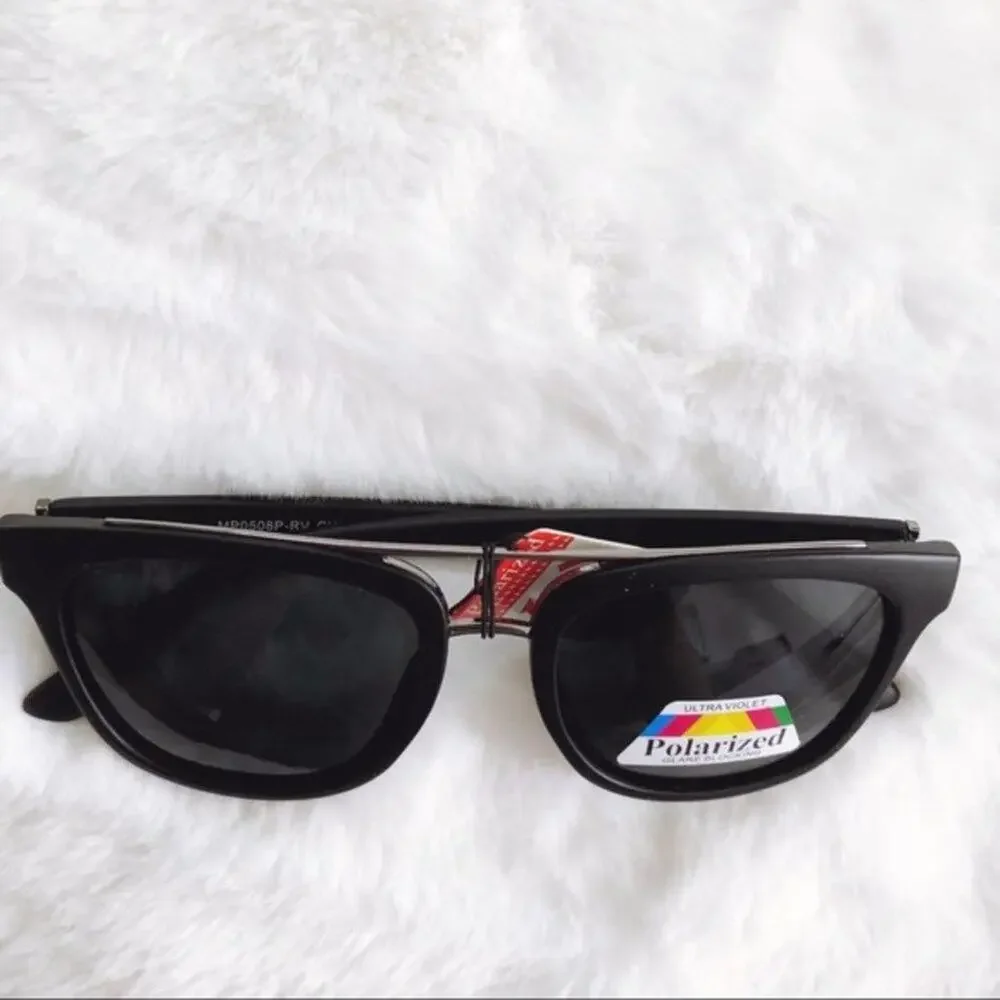 Lyle Matte Black Polarized Sunglasses